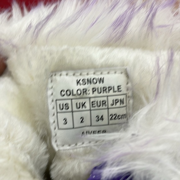 Dream Paris Kids 3 Warm Snow Boots  Waterproof Ksnow Faux Fur Lace Up Closure - Picture 8 of 9